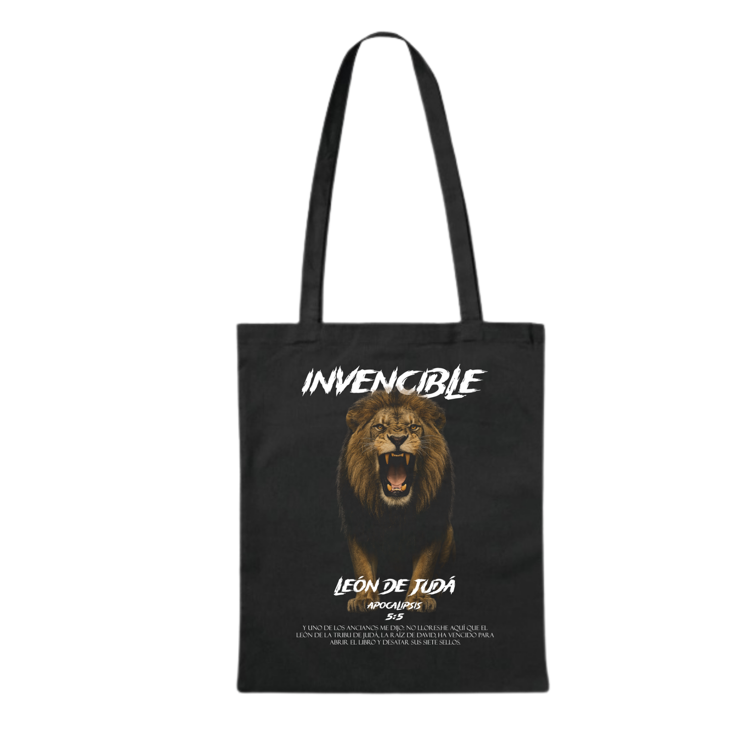 BOLSA ALGODON NEGRA - INVENCIBLE