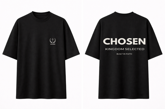 CHOSEN - Polera negra Oversize