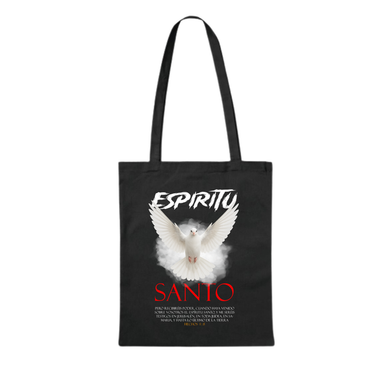 BOLSA ALGODON NEGRA - ESPIRITU SANTO