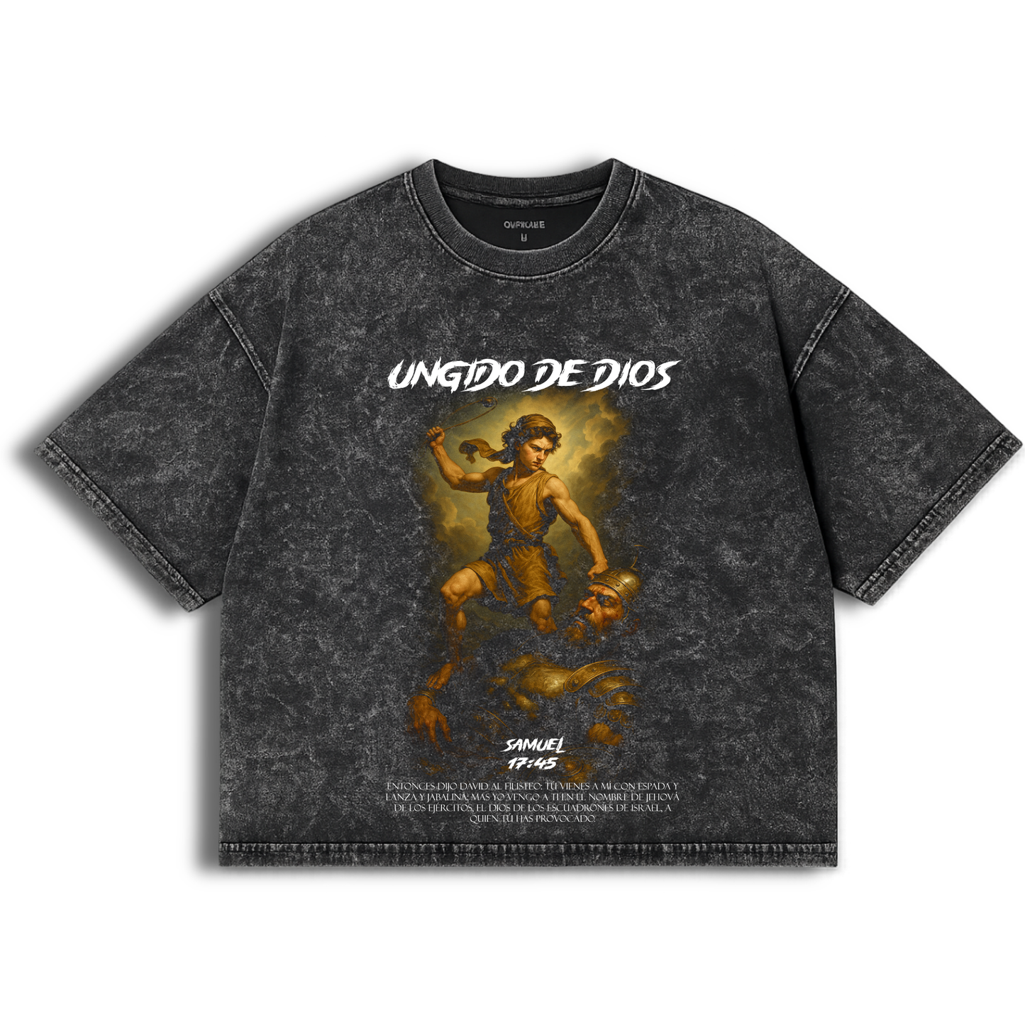 Polera Acid Wash Antiguo Testamento : Samuel 17:45