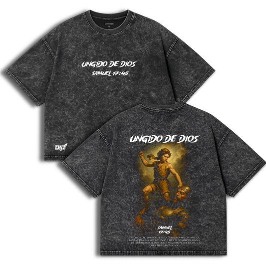 Polera Acid Wash Antiguo Testamento : Samuel 17:45