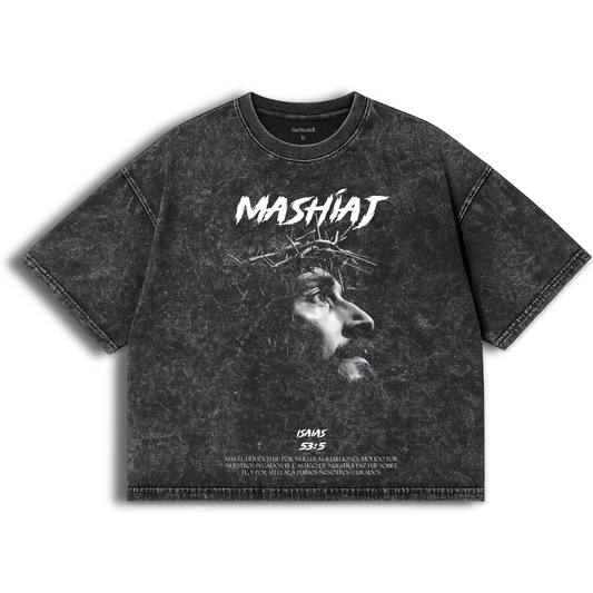 Polera Acid Wash Antiguo testamento: Isaias 53:5